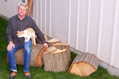Johan with cat